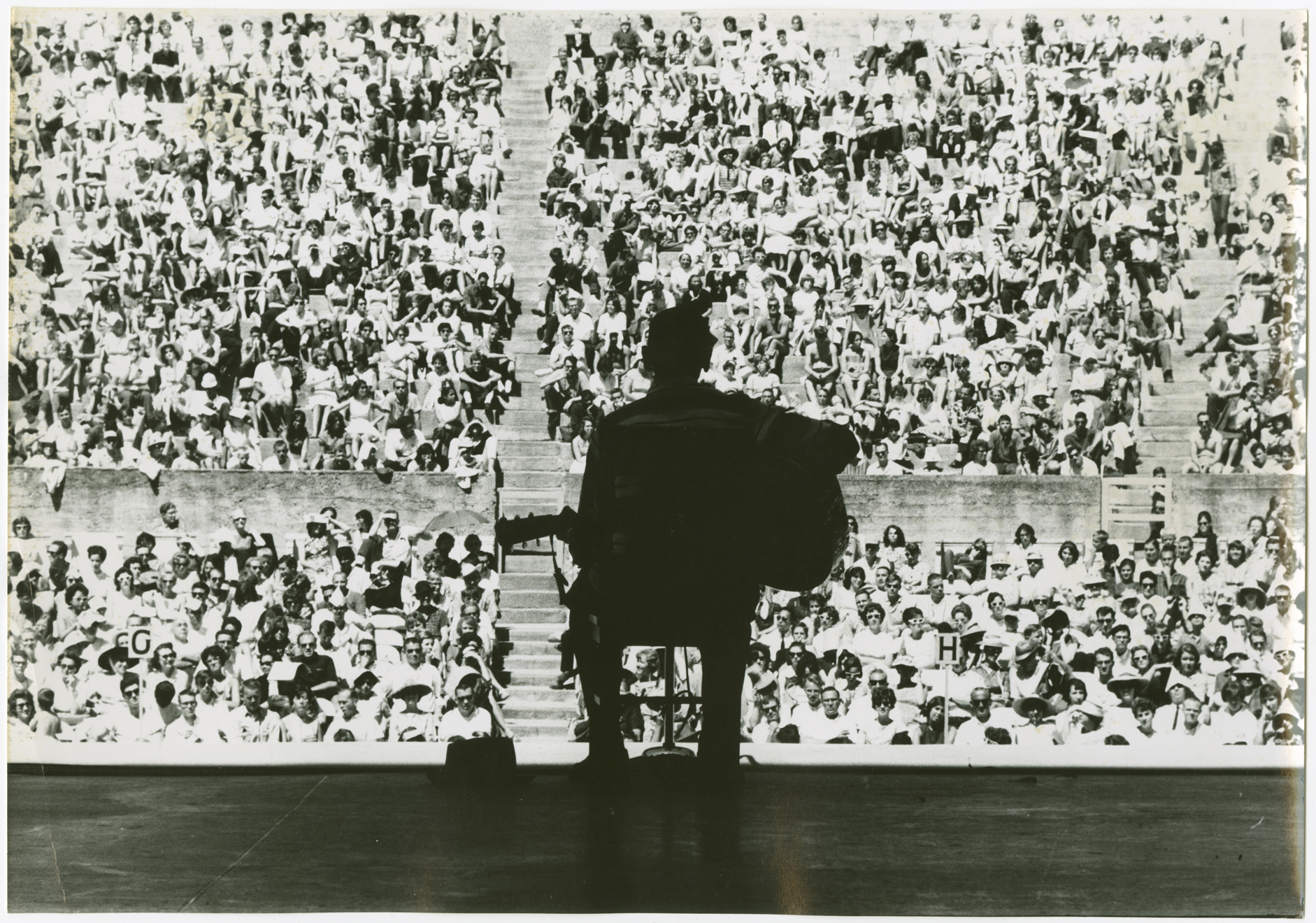 Mance Lipscomb Silouette Greek Theatre 1963